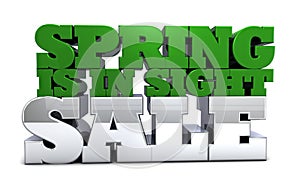 Spring is in sight sale and promotion