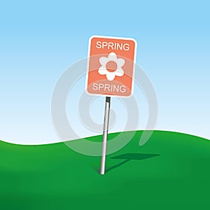 Spring sign