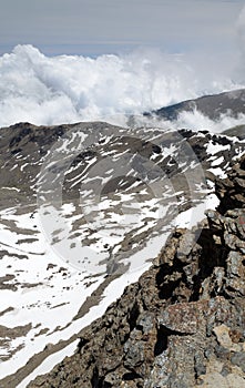 Spring slope of Veleta in the Sierra Nevada photo