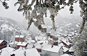 Spring snowfall