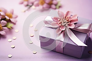 Spring Splendor: A Luxurious Birthday Surprise with a Pink Ribbo