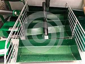 Spring storage of the yard,Garden tools with selective focus