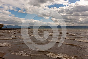 Spring storm on Lake Constance