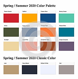 Spring / Summer 2020 Palette Example