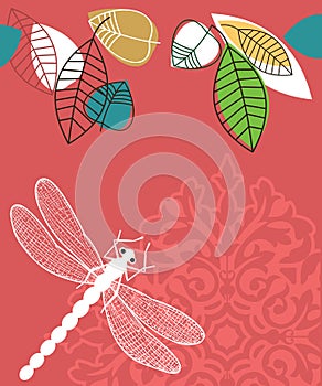 Spring Summer dragonfly