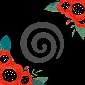 Spring and Summer flowers bright background. Can be used  for birthday cards, Happy March 8, Mother`s Day poster. Vector