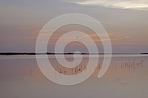 Spring summer landscape blue sky clouds Narew river boat green trees countryside