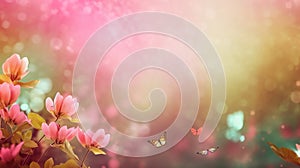 Spring summer nature season background