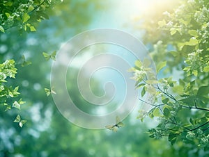 Spring summer nature season background