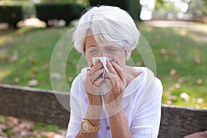 spring-summer period flow snivel tears and senior sneezes