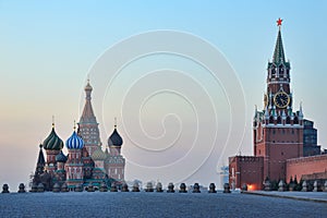 Spring Sunrise Over Empty Red Square