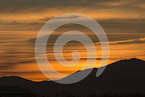 Sunrise over the hill - landscape photo