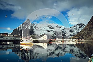 Spring sunset - Reine, Lofoten islands, Norway