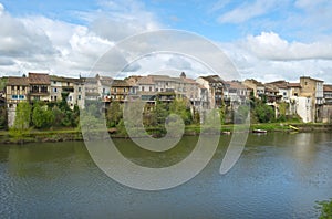 Spring sunshine in picturesque Villeneuve-sur-Lot,  France