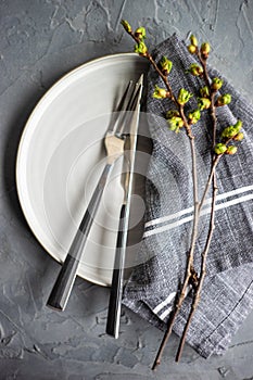 Spring table setting