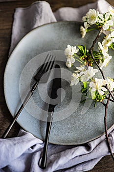 Spring table setting