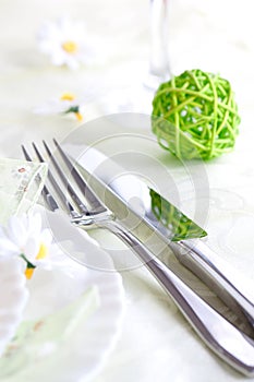 Spring table setting