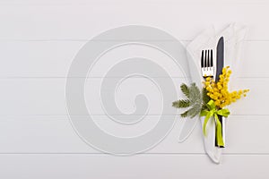 Spring table setting