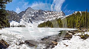 Spring thaw at Rawson Lake - Kananaskis, Alberta, Canada - Rocky Mountains