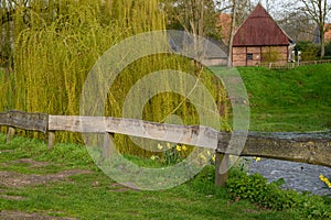 spring time at the berkel river in Vreden