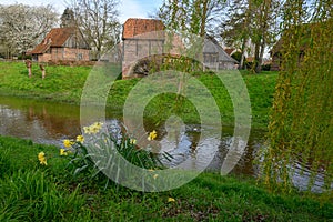 spring time at the berkel river in Vreden