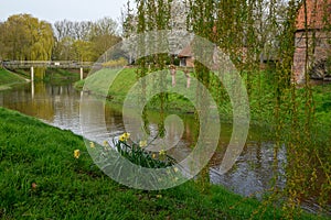 spring time at the berkel river in Vreden