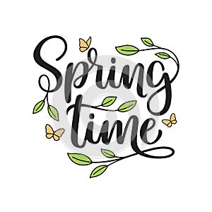 Spring time hand lettering