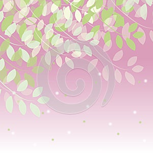 Spring tree branches vector background