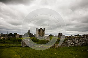 Spring in Trim Castle Caislean Bhaile Atha Troim, Ireland