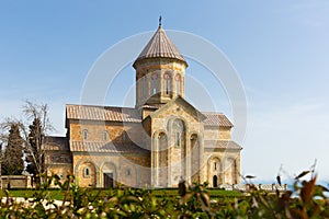 Spring view of Church of St. Nino in Bodbe nunnery, Georgia