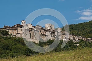 Spring view of Polino in Umbria photo