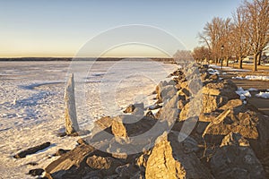 Spring View of Sylvan Beach Shoreline