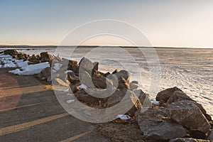 Spring View of Sylvan Beach Shoreline