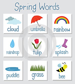 Spring Vocabulary Words for Kids