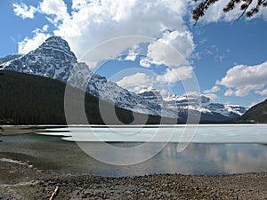 Spring at Waterfowl Lakes in the Canadian Rocky Mountains, Banff National Park, Alberta, Canada