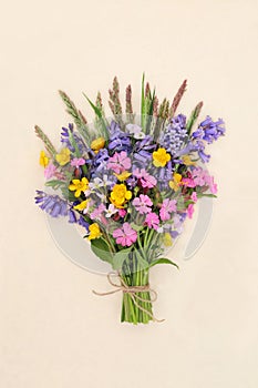 Spring Wildflower Posy of English Flowers