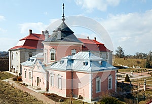 Spring Zolochiv castle view (Ukraine)