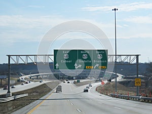 Springfield, Missouri highway system and exit for Branson