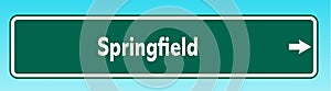 Springfield Road Sign