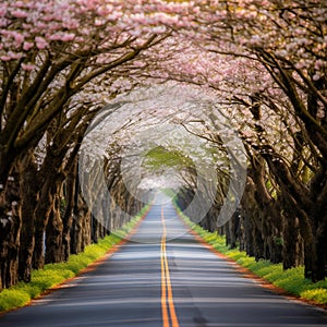 Springs Cherry Blossom Tunnel