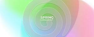 Springtime blurred background. Spring theme soft colored gradients for creative seasonal graphic design.
