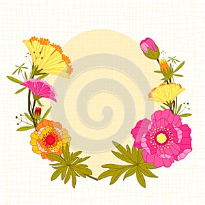 Springtime Colorful Flower Background