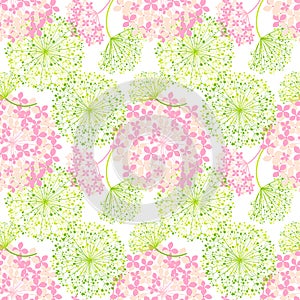 Springtime Colorful Flower Seamless Pattern