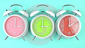 Springtime Daylight Saving Time Clocks