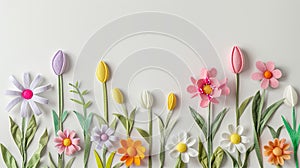 springtime joy and Easter celebrations with lifelike felt embellishments, showcasing delicate pastel colors against a photo