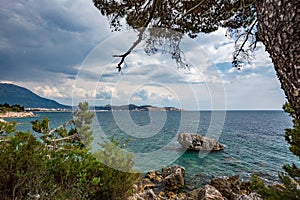 Springtime landscape of Kotor bay, Montenegro