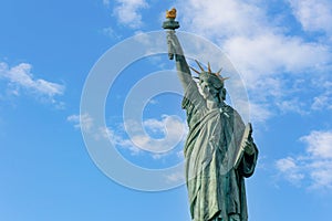 Springtime Splendor: Statue of Liberty in Paris, France photo