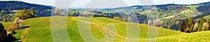 Springtime view from Carpathian Mountains