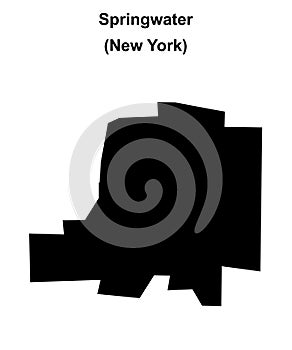 Springwater outline map
