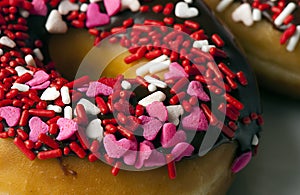 Sprinkle Donut Closeup